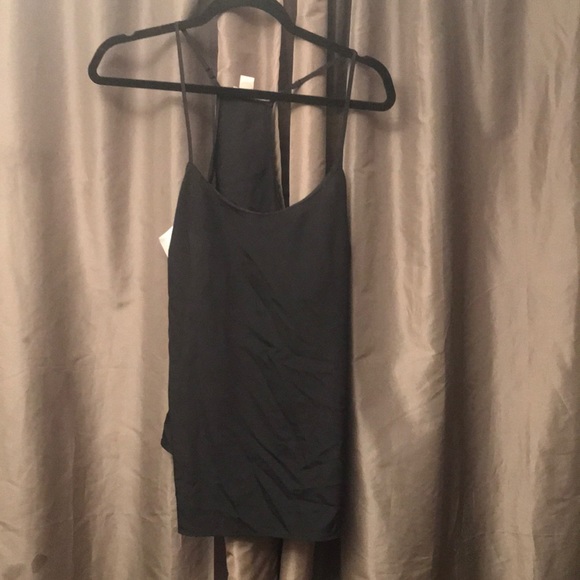 NWT. JCREW BLACK WHITE STRIPE CHIFFON TANK - Picture 2 of 5